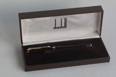 DUNHILL Füllfederhalter Gemline Lack schwarz Goldfeder (62226)