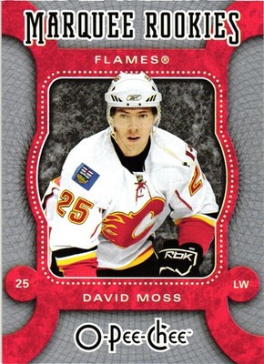 2007-08 O-Pee-Chee MARQUEE ROOKIE David Moss Rookie Calgary Flames #515