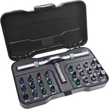 24-in-1 Magnetic Ratchet Screwdriver Set Detachable Handle Multi Bit Kit 24-in-1 Magnetic Ratchet Screwdriver Set Detachable Handle Multi Bit Kit
