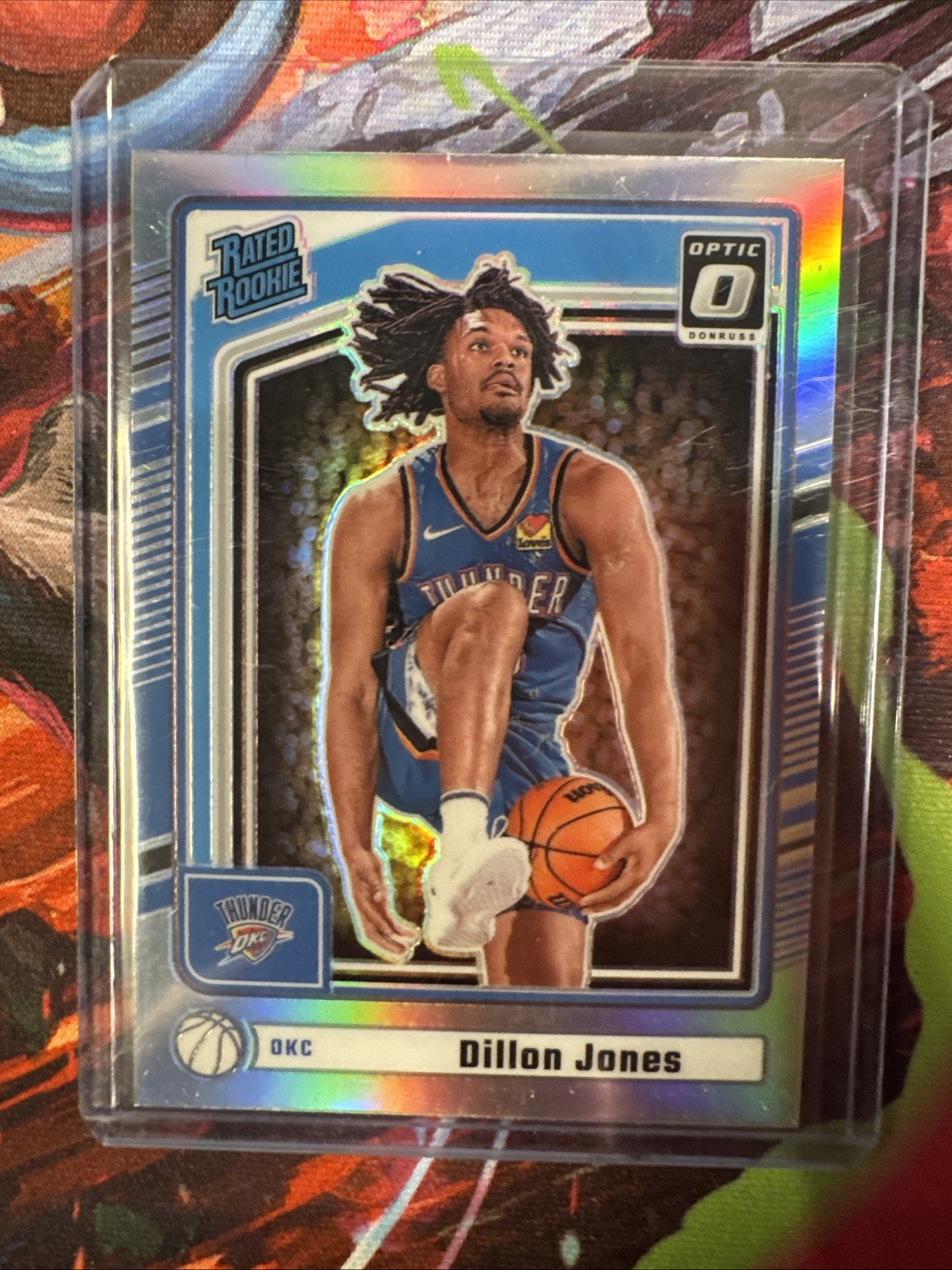 2024-2025 Donruss Panini Dillon Jones Rated Rookie Blue Cracked Ice #P-250