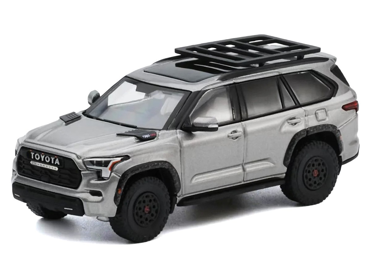 TOYOTA SEQUOIA TRD PRO SILVER 1/64 DIECAST MODEL CAR BY GCD KS-068