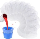 10Pcs Paint Strainer Bags 5 Gallon, White Fine Mesh Paint Filter Bags Elastic To