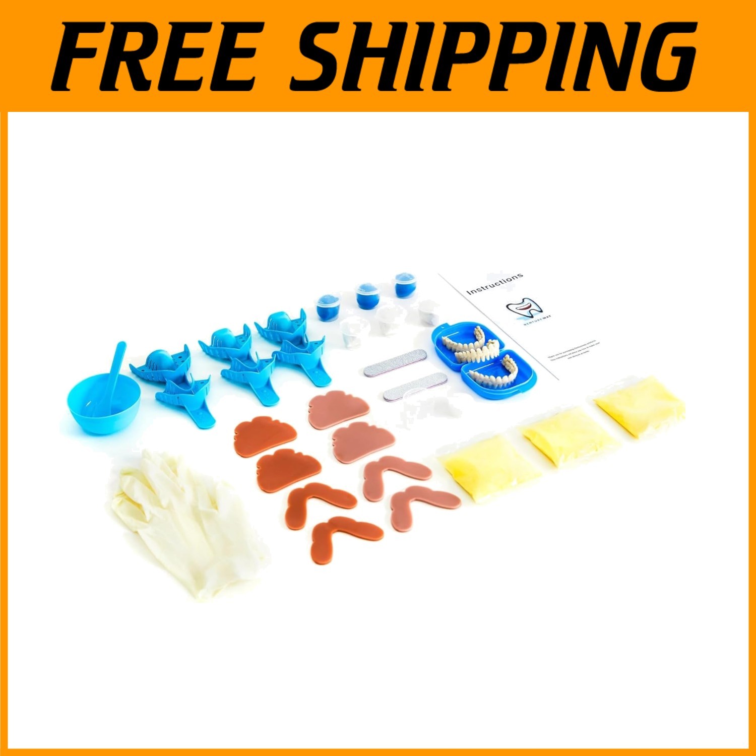 Transforma tu sonrisa: kit de dentadura hágalo usted mismo definitivo con todas las herramientas necesarias