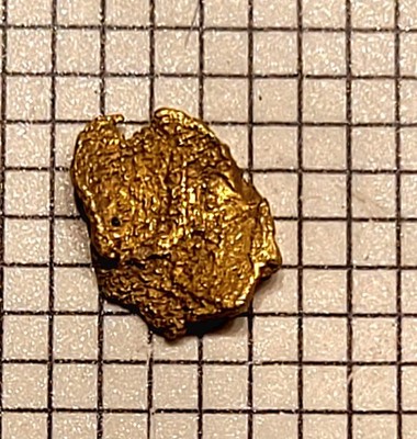 Echtes kristallines schweizer Berggold, Naturgold, Goldnugget, Goldstufe, Gold