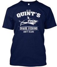 Quint's Shark Fishing T-shirt Made in the USA Size S to 5XL