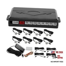 Auto Vehicle Reverse Backup Radar System Reverse Parking Sensors Silver Tone