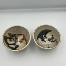 Handcrafted Pottery Bowls Set of 2 Rustic Ceramic Bowls