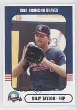 1992 Richmond Comix & Cardz Richmond Braves Billy Taylor #43 0f4