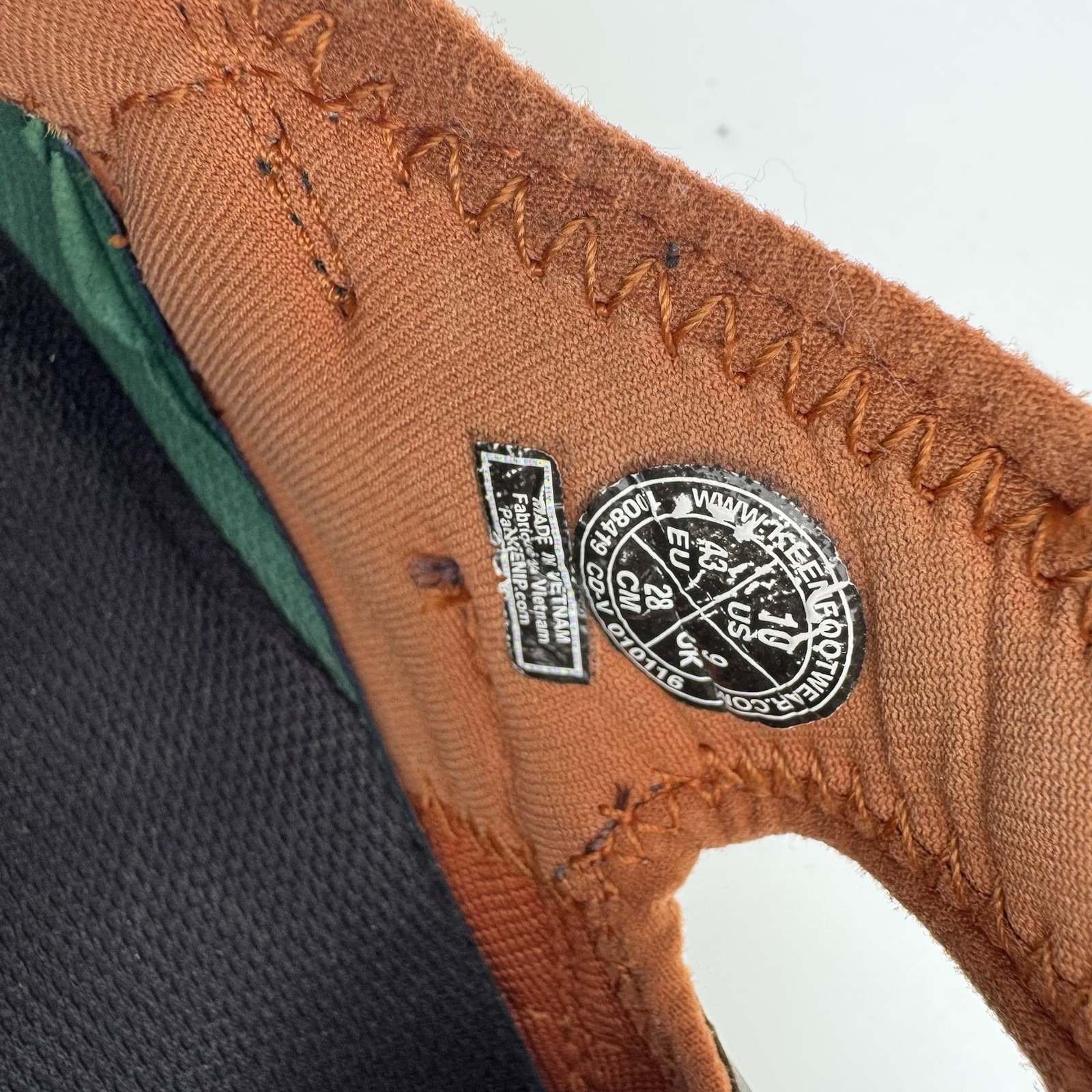 Scarpe sandalo trekking Keen Arroyo II uomo taglia 10 nero pelle marrone oliva LEGGI