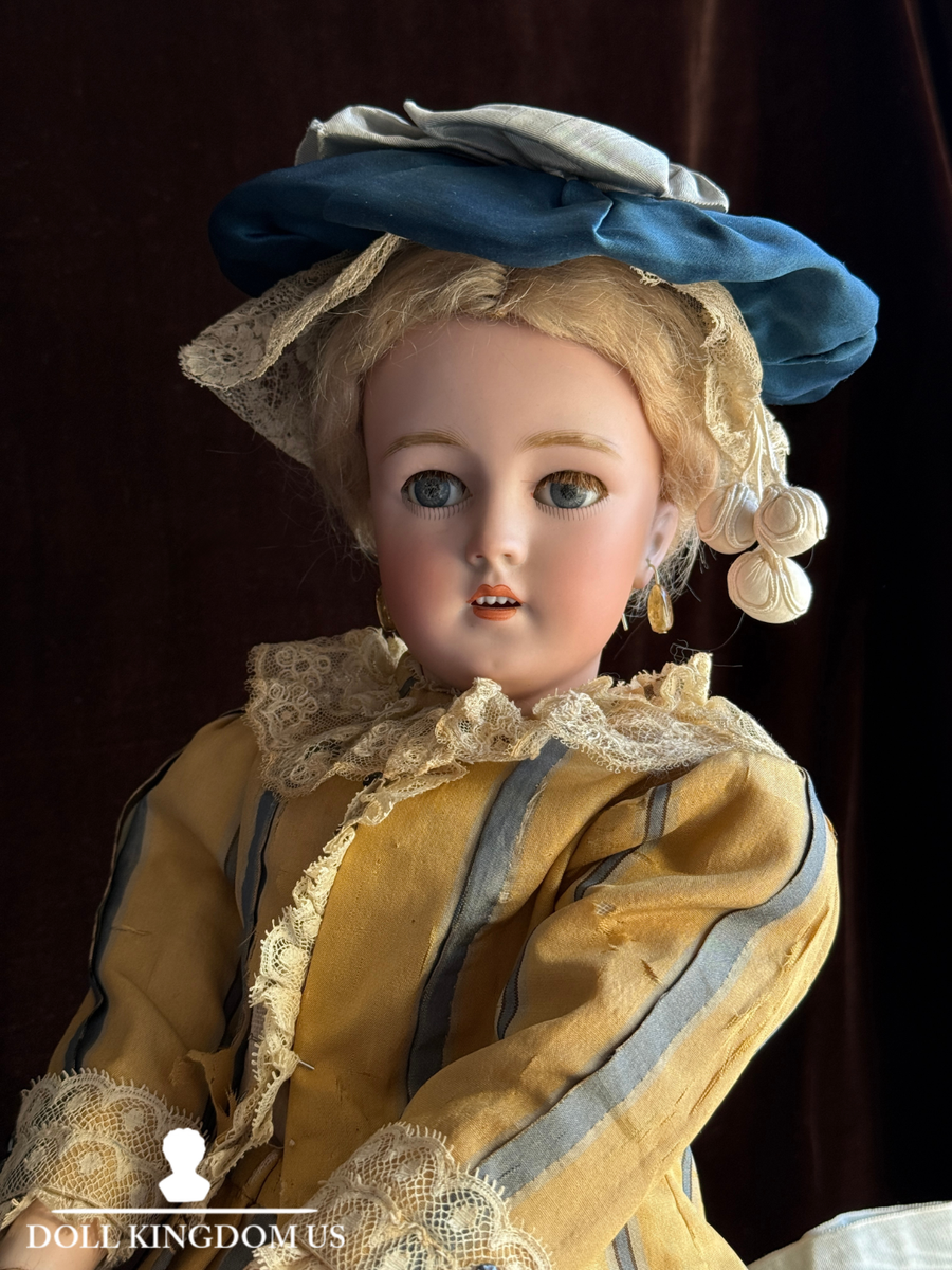 Antique German 21.5” Simon Halbig 1159 Fashion Lady Bisque Head