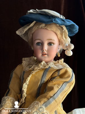 Antique German 21.5” Simon Halbig 1159 Fashion Lady Bisque Head