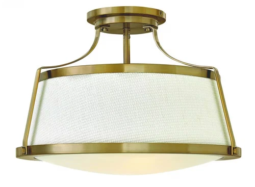 Brushed Caramel LED Flush Mount from the Charlotte Collection - Picture 1 of 2