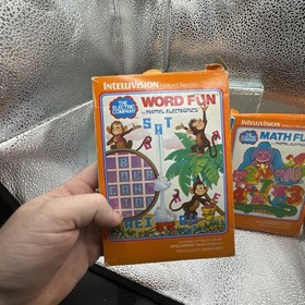 Intellivision Game Lot Of 6 Cartridges With 7 Boxes