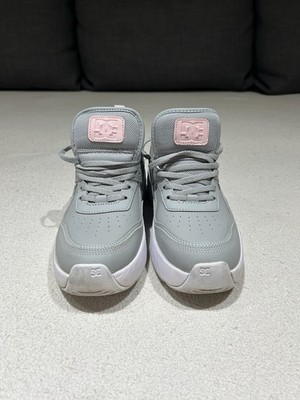 DC SHOES USA gray pink E. Tribeka platform shoes women's ADJS700078