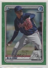 2020 Bowman Chrome Prospects Green Refractor 95/99 Jasseel De La Cruz 1p5
