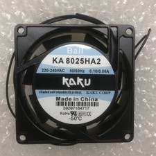 1 PCS New KAKU KA8025HA2 AC 220V 0.10/0.06A 2-Wire ball bearing cooling fan QW