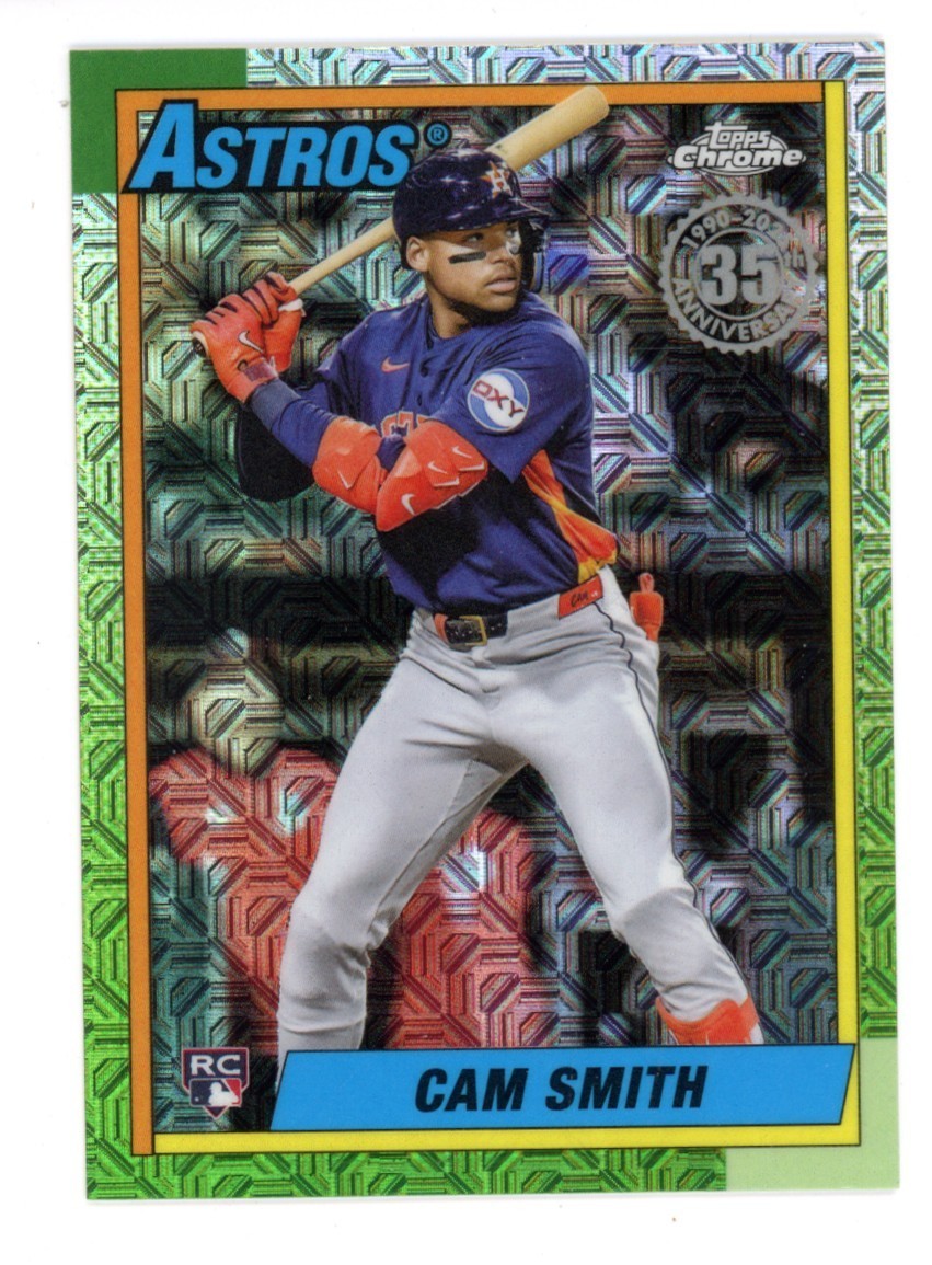 2025 TOPPS UPDATE 1990 SILVER PACK CHROME CAM SMITH RC # U90C-96 ASTROS