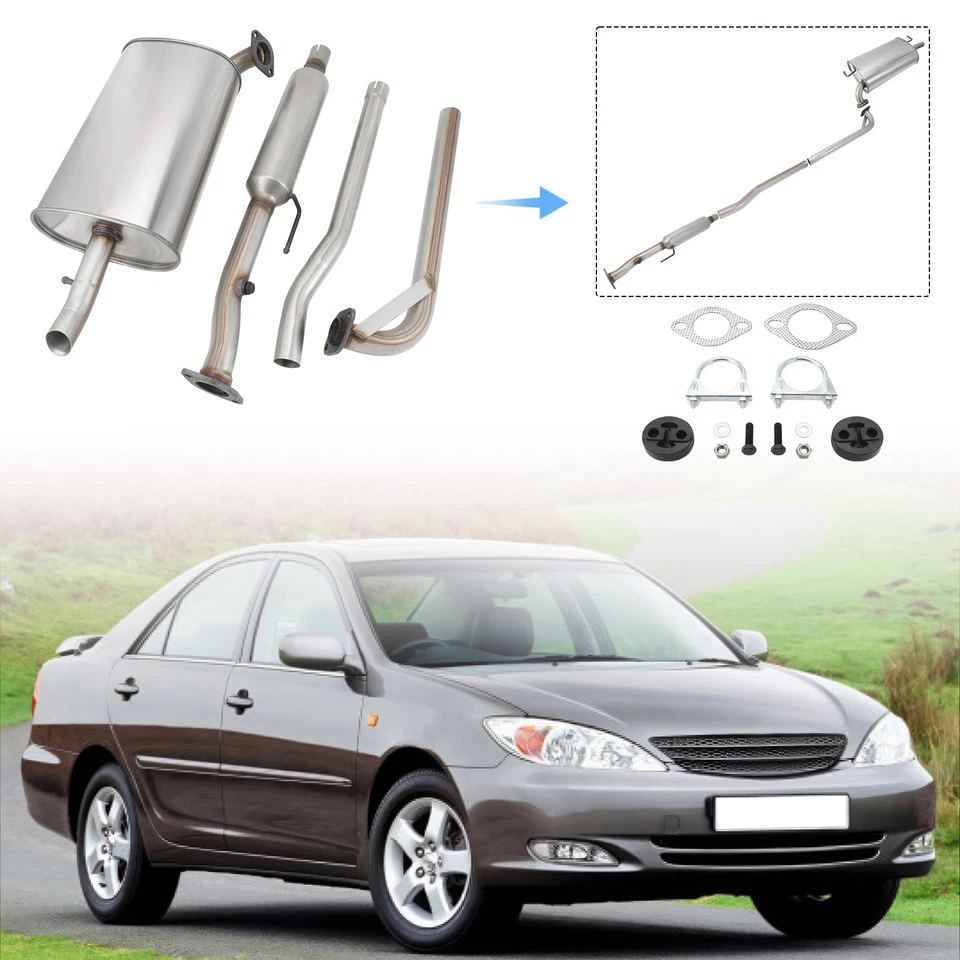 Muffler Exhaust Pipe System kits for Toyota Camry 2.2L 1997 1998 1999 2000 2001 - Изображение 2 из 4