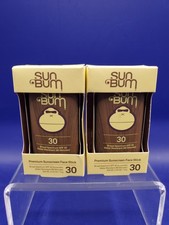2 Pack Sun Bum SPF 30 Premium Sunscreen 13g Face Stick Water Resistant exp 7/26