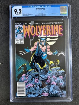 Wolverine #1 1988 1st Patch! Key Issue Rare Newsstand Variant CGC 9.2 3693420023