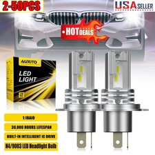 2-50xauxito H4 Led Headlight Bulb Conversion Kit Hl Beam Lamp 6500k Super White 2-50xauxito H4 Led Headlight Bulb Conversion Kit Hl Beam Lamp 6500k Super White