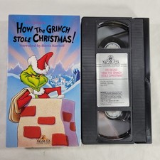 How the Grinch Stole Christmas VHS Tape 1988 Release Holiday Cartoon USED