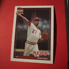 1991 Topps - Jose Rijo #493 Cincinnati Reds