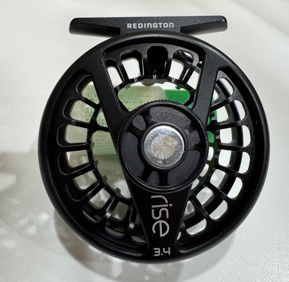 REDINGTON RISE III 3/4 FLY FISHING REEL. BLACK. GREAT SHAPE.