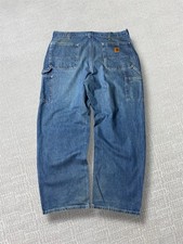 Carhartt Carpenter Jeans Men Size W38 L30 Blue Vintage Denim Streetwear 90s Y2K