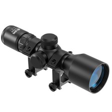 UUQ 3-9x40 Compact Rifle Scope Mil-dot Reticle, Lightweight Aluminum, Hunting