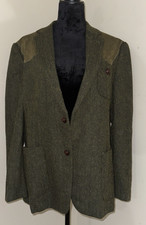 PJ Paul Jones Men s Blazer Olive Shoulder Patch, Large