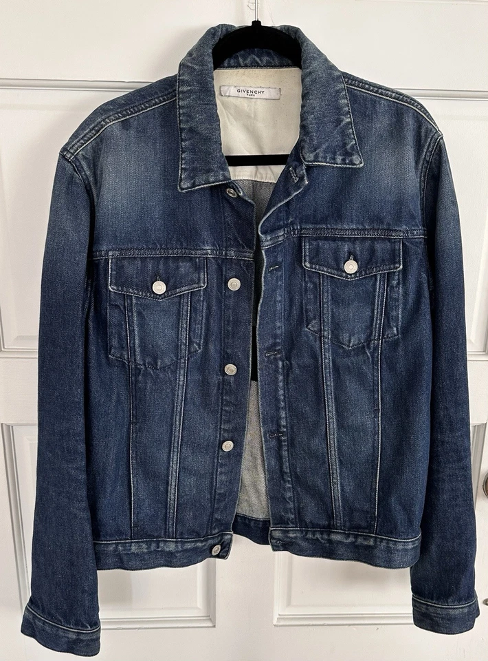 Authentic Givenchy Men's Blue Denim Jacket - Image 2 of 4