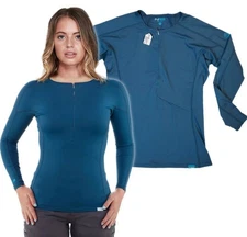 NRS Womens XL Teal H2CORE RASHGUARD L/S SHIRT Paddle/Kayak Swim Water Sports