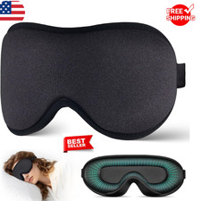 Sleep Mask for Side Sleeper Men Women  Zero Eye Pressure 3D, Light Blocking Des