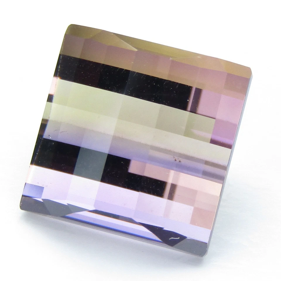 Pedra preciosa boliviana natural maravilhosa 12,92 ct corte quadrado pixel 12,8 mm - Imagem 2 de 4