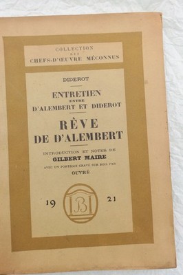 Diderot Rêve de dAlembert - Unterredung zwischen dAlembert und Diderot 1921