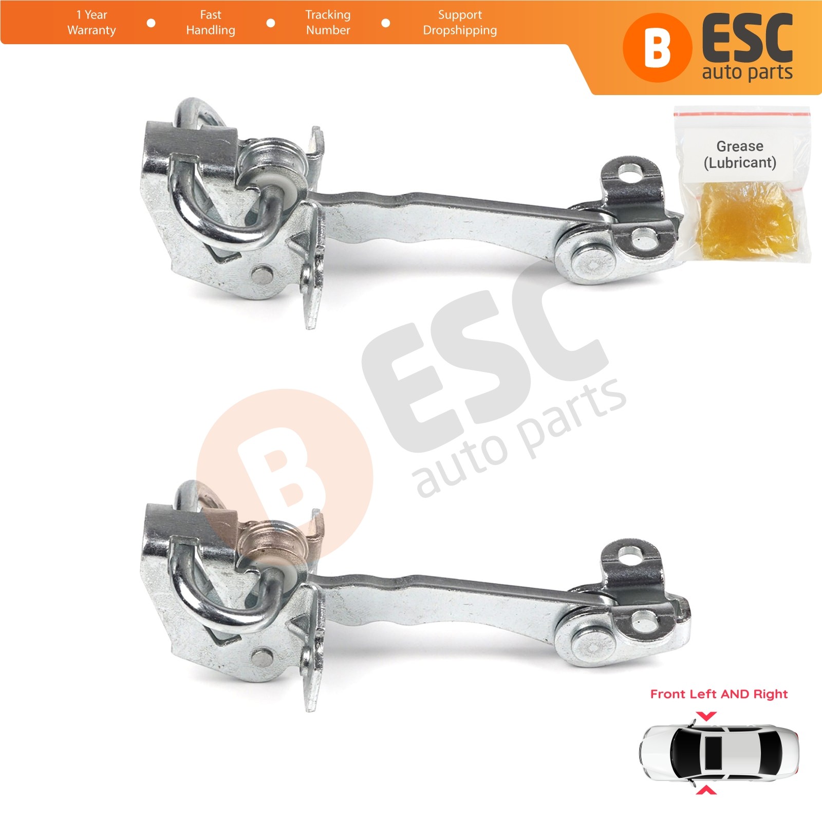2 Pcs Front Door Hinge Stop Limiter for Fiat Siena Palio 178 Albea Strada 1 278