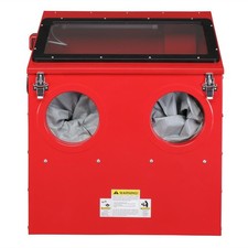 30 Gallons Bench Sandblast Cabinet Air Sand Blaster Wgun Steel 40-80psi