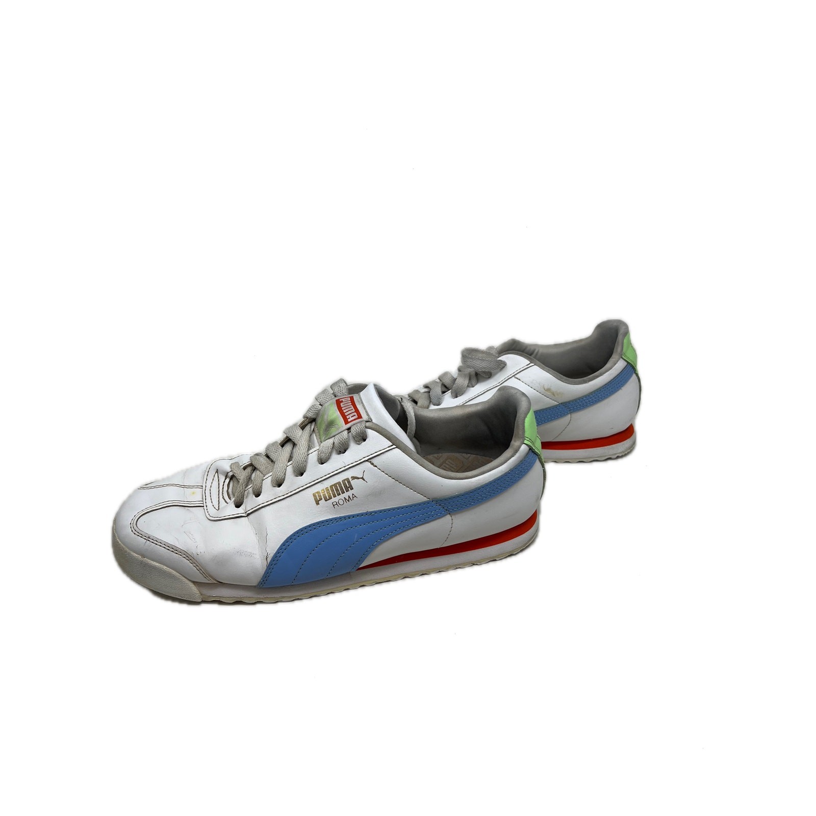 Puma Roma Basic+White Blue 369571-47 Mens 10.5 image 2