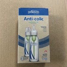 Dr. Brown's Natural Flow Anti-Colic Options Narrow Baby Bottle 2 Pack 8oz