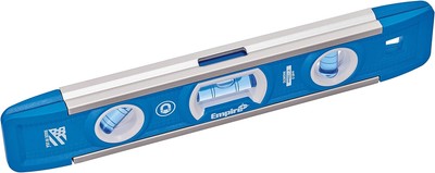 Empire Level EM81.9G 9 Inch Magnetic Torpedo 9'', Silver/White/Blue 