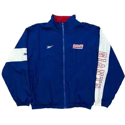 Vintage Reebok Pro Line NFL New York NY Giants Windbreaker Jacket