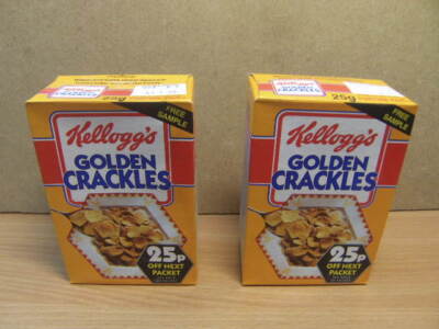 Kellogg's Golden Crackles 25g Einzelboxen mit 25p Angebot x 2 1992 versiegelt