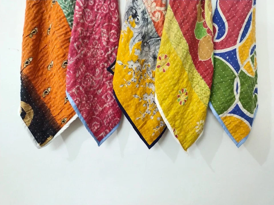 Juego mixto surtido de 5 piezas vintage Kantha colgante bucle toalla cocina toalla de té Foto 2 de 4