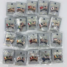 Vtg 1990 Seattle Goodwill Games Friendship Flag Trading Pin Lot Yugoslavia Cuba