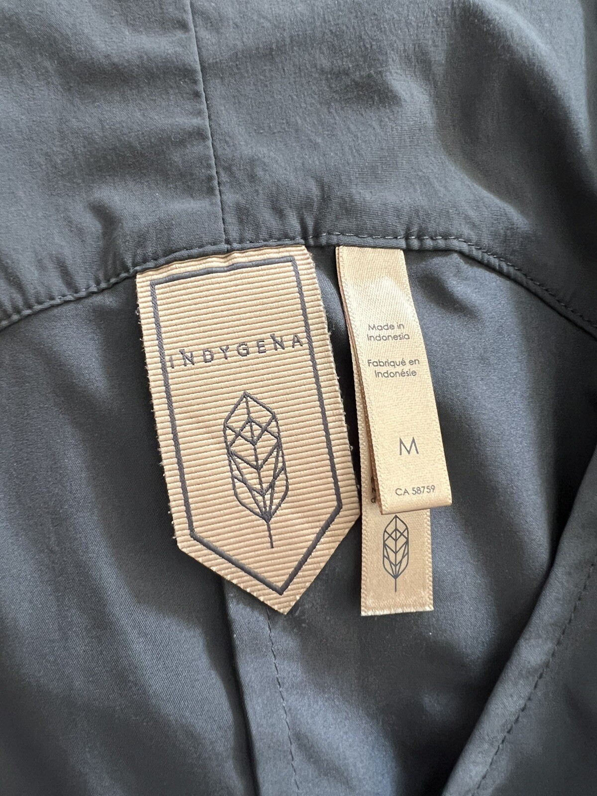 Indygena Gray V Neck Lightweight Polyester Spande… - image 5