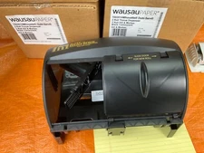 Bay West/WAUSAU Dubl-Serv 2-Roll SidE-by-Side 80230 Toilet Tissue DispenserBLACK