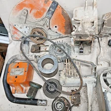 STIHL CUT OFF SAW, MODEL TS 510AV, PARTS, ALL PARTS IN PHOTOS INCLUDED IN SALE!