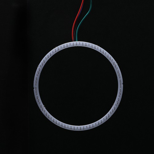 1 Pair Headlight APP WiFi RGB COB Angel Eye Halo Rings 12V 60mm - 120mm Colorful - Picture 5 of 17