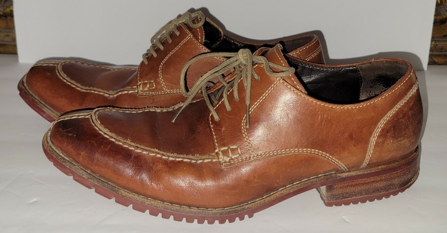 SAOLA Oxford stringate COLE HAAN in pelle marrone con punta divisa 9